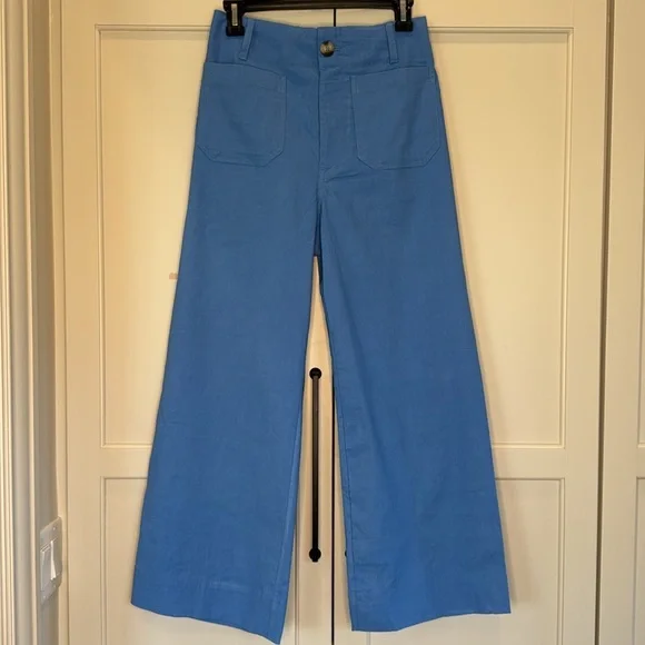 Anthropologie Maeve Colette Cropped Women’s Size 28 Wide Leg Crop Pants NWT - Picture 3 of 10